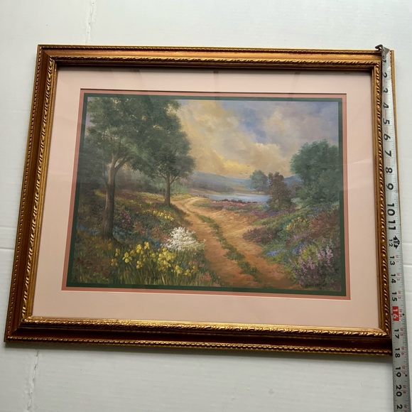 VINTAGE HOME INTERIOR Dirt Road leading to Water Print by Artist Jamie Carter - Picture 3 of 6